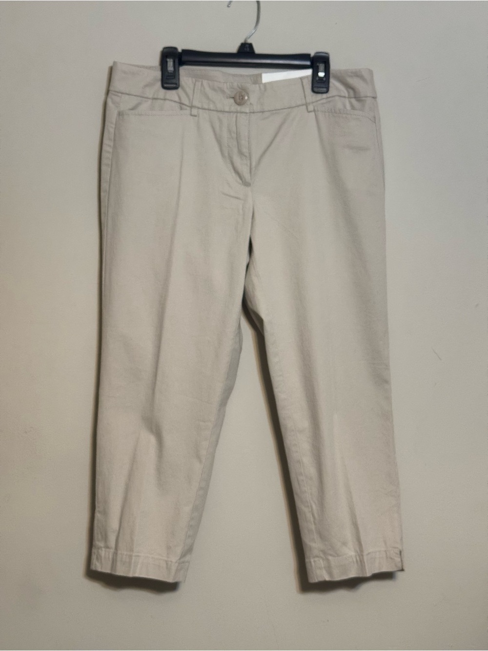 NWT LOFT Petite Original Crop Ankle Pants in Light Khaki Sz 6P